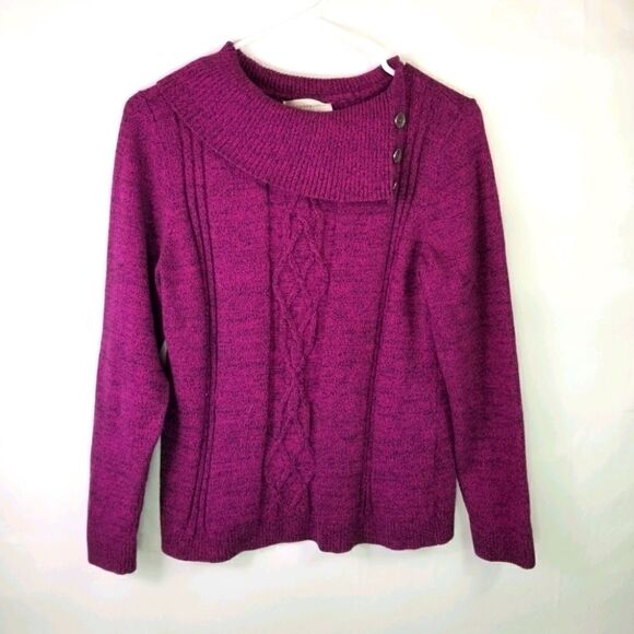 Christopher and Banks Purple Sweater. Size L - Picture 1 of 7